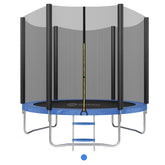 Sekey Trampolin Ø 244 cm für Garten – TÜV/GS-zertifiziertes Outdoor Trampolin mit Sicherheitsnetz, W-Beinen & Leiter – Wetterfest & stabil für Kinder ab 3 Jahren